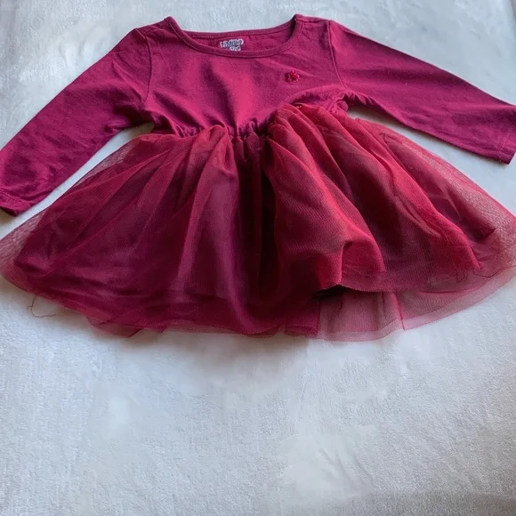 Limited Too | Dresses | Limited Too Long Sleeve Burgundy Tutu Dress |  Poshmark